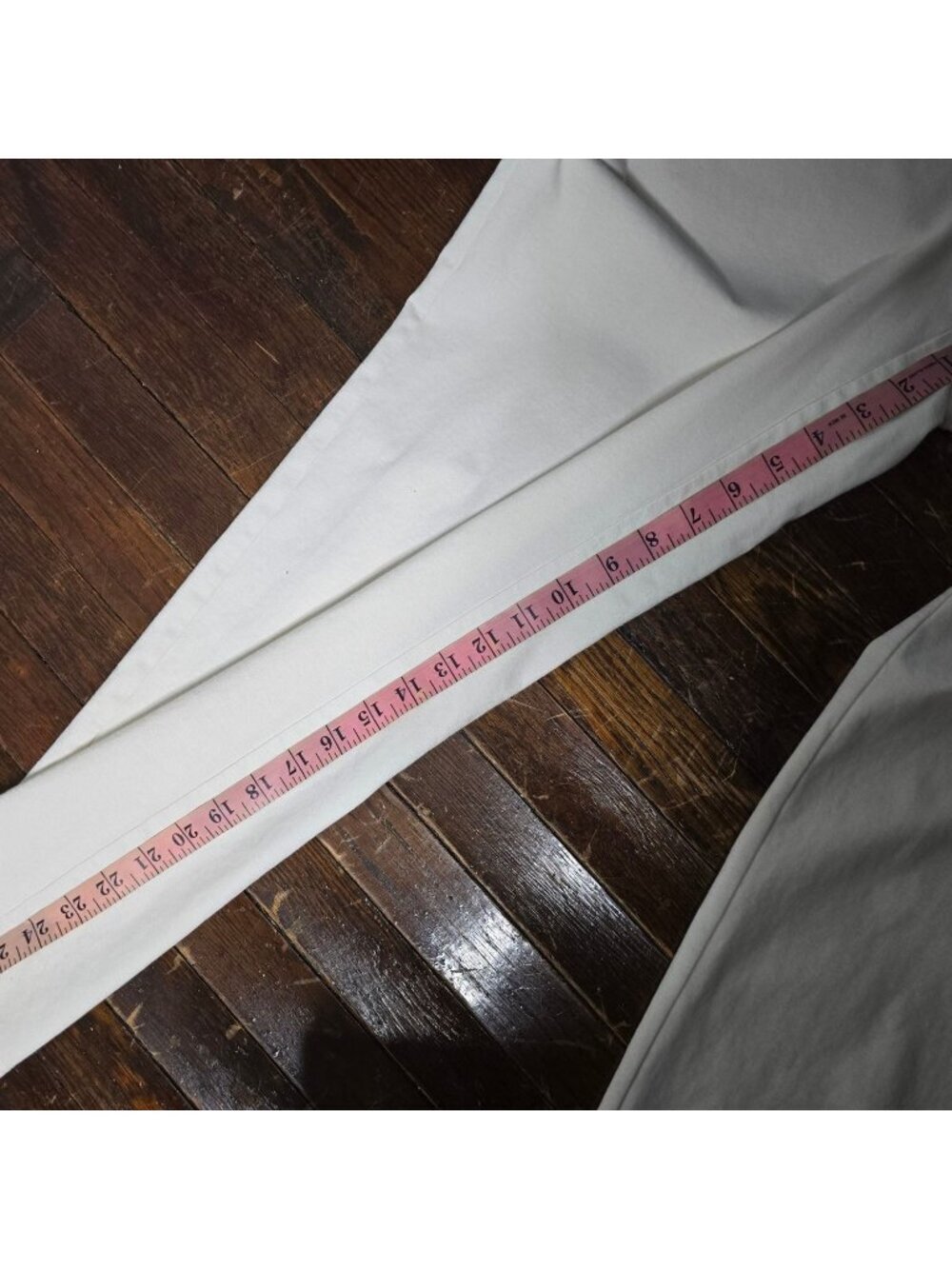 Eileen Fisher White Straight Leg Organic Cotton Pant Large Minimalist - Picture 10 of 12